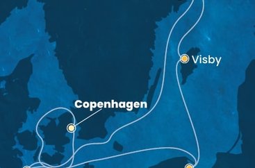 Dánsko, Poľsko, Švédsko, Nemecko z Kodaně na lodi Costa Diadema