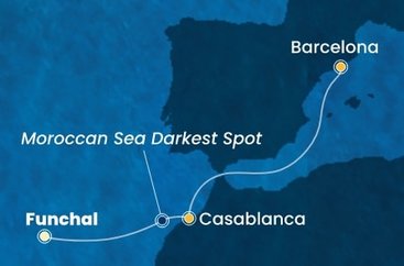 Portugalsko, , Maroko, Španielsko z Funchalu na lodi Costa Fortuna