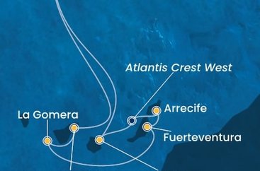 Portugalsko, Španielsko, La Gomera z Funchalu na lodi Costa Pacifica