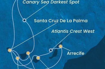 Portugalsko, Španielsko, La Gomera z Funchalu na lodi Costa Fortuna