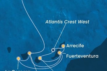 Portugalsko, Španielsko, La Gomera z Funchalu na lodi Costa Pacifica