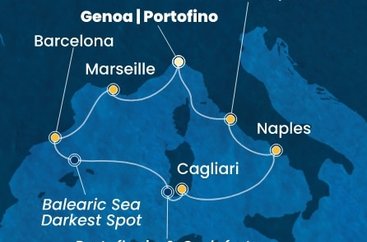 Taliansko, Francúzsko, Španielsko z Janova na lodi Costa Smeralda