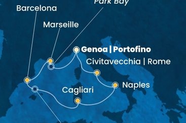 Taliansko, Francúzsko, Španielsko z Janova na lodi Costa Toscana