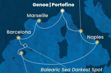 Taliansko, Francúzsko, Španielsko z Janova na lodi Costa Toscana