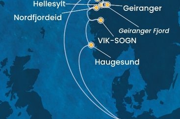 Nemecko, Nórsko z Hamburgu na lodi Costa Favolosa