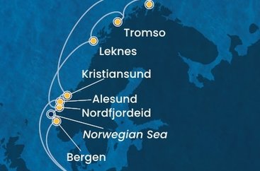 Nemecko, Nórsko z Hamburgu na lodi Costa Favolosa