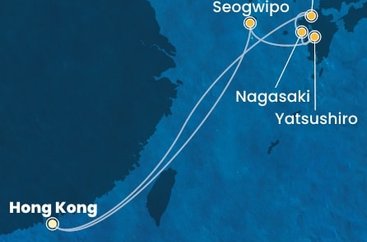 Čína, Japonsko, Južná Kórea z Hong Kongu na lodi Costa Serena
