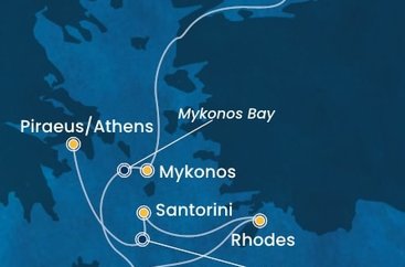 Turecko, Grécko z Istanbulu na lodi Costa Fortuna