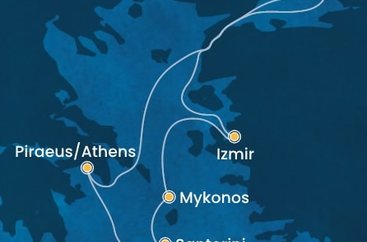 Turecko, Grécko z Istanbulu na lodi Costa Fortuna