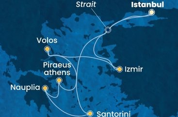 Turecko, Grécko z Istanbulu na lodi Costa Pacifica