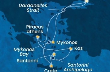 Turecko, Grécko z Istanbulu na lodi Costa Pacifica