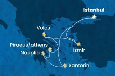 Turecko, Grécko z Istanbulu na lodi Costa Pacifica