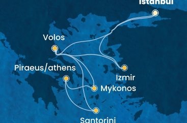 Turecko, Grécko z Istanbulu na lodi Costa Pacifica
