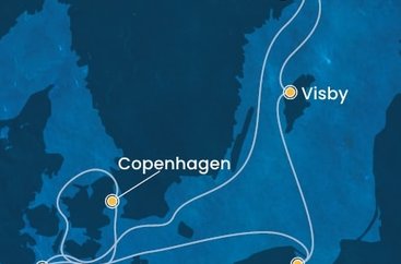 Nemecko, Dánsko, Poľsko, Švédsko z Kielu na lodi Costa Diadema