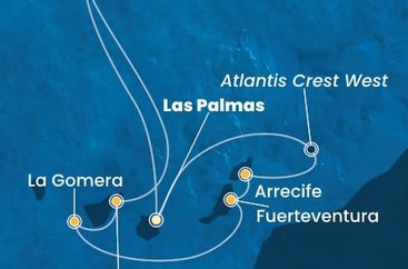 Španielsko, Madeira, La Gomera (Kanárské ostrovy) z Las Palmas na lodi Costa Pacifica