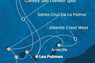 Španielsko, Portugalsko, La Gomera z Las Palmas na lodi Costa Pacifica