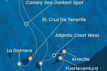 Španielsko, Portugalsko, La Gomera z Las Palmas na lodi Costa Fortuna