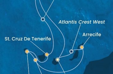 Španielsko, Portugalsko, La Gomera z Las Palmas na lodi Costa Fortuna