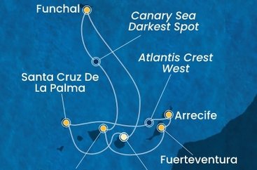 Španielsko, Portugalsko z Las Palmas na lodi Costa Pacifica