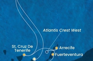Španielsko, Portugalsko z Las Palmas na lodi Costa Smeralda