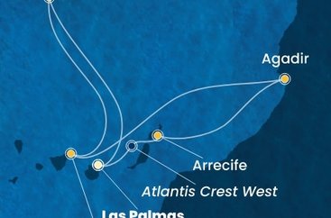Španielsko, Portugalsko, Maroko z Las Palmas na lodi Costa Smeralda