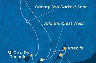 Španielsko, Portugalsko z Las Palmas na lodi Costa Smeralda