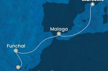 Francúzsko, Španielsko, Portugalsko z Marseille na lodi Costa Fascinosa