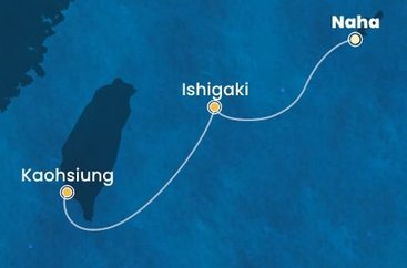 Japonsko, Tchaj-wan z Nahy - Okinawi na lodi Costa Serena