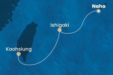 Japonsko, Tchaj-wan z Nahy - Okinawi na lodi Costa Serena