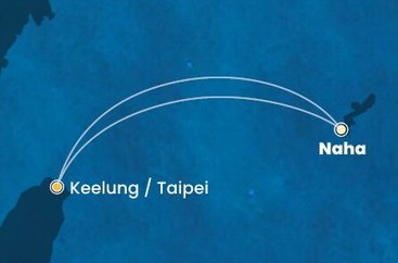 Japonsko, Tchaj-wan z Nahy na lodi Costa Serena