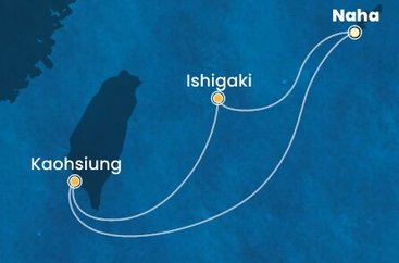 Japonsko, Tchaj-wan z Nahy - Okinawi na lodi Costa Serena