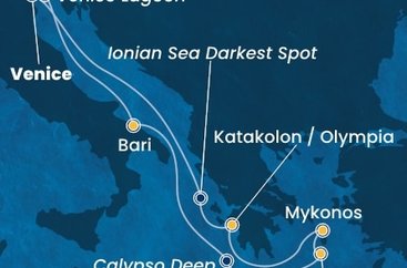 Taliansko, Grécko z Marghery na lodi Costa Deliziosa