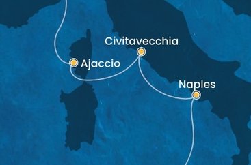 Taliansko, Francúzsko z Palerma na lodi Costa Fascinosa