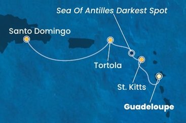 Guadeloupe, Svätý Krištof a Nevis, Britské Panenské ostrovy, Dominikánska republika z Pointe-à-Pitre na lodi Costa Fascinosa Guadeloupe, Svätý Krištof a Nevis, Britské Panenské ostrovy, Dominikánska republika z Pointe-à-Pitre na lodi Costa Fascinosa
