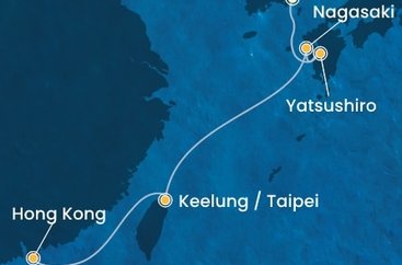 Južná Kórea, Japonsko, Tchaj-wan, Čína na lodi Costa Serena