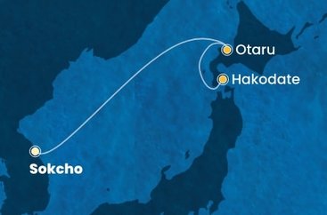 Južná Kórea, Japonsko ze Sokcha na lodi Costa Serena