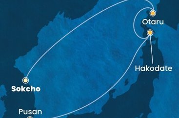 Južná Kórea, Japonsko ze Sokcha na lodi Costa Serena