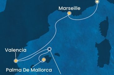 Taliansko, Francúzsko, Španielsko, Malorka ze Savony na lodi Costa Pacifica