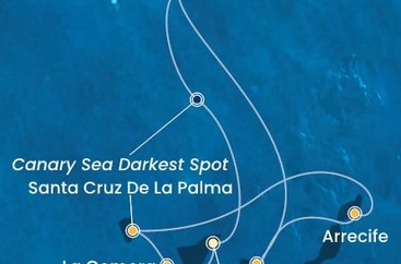 Španielsko, La Gomera, Portugalsko z Tenerife na lodi Costa Fortuna