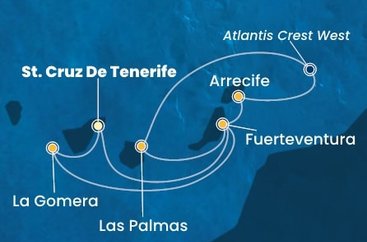 Španielsko, La Gomera z Tenerife na lodi Costa Pacifica