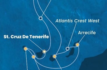 Španielsko, La Gomera, Portugalsko z Tenerife na lodi Costa Fortuna