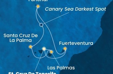 Španielsko, Portugalsko z Tenerife na lodi Costa Smeralda