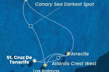 Španielsko, Portugalsko z Tenerife na lodi Costa Smeralda