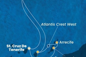 Španielsko, Portugalsko z Tenerife na lodi Costa Smeralda