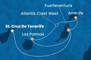 Španielsko z Tenerife na lodi Costa Smeralda