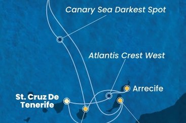 Španielsko, Portugalsko z Tenerife na lodi Costa Smeralda