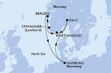 Nemecko, Oslo, Nórsko z Hamburgu na lodi MSC Preziosa Nemecko, Oslo, Nórsko z Hamburgu na lodi MSC Preziosa
