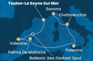 Francúzsko, Španielsko, Taliansko z Toulonu na lodi Costa Pacifica