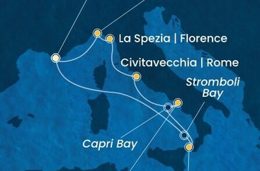 Francúzsko, Taliansko z Toulonu na lodi Costa Fascinosa