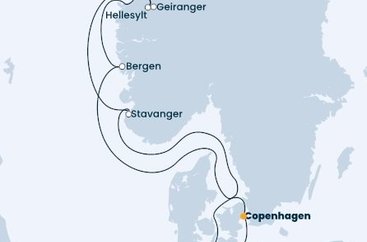 Za nórskymi fjordmi z Kodane na Costa Diadema